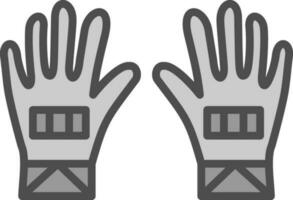 guantes, vector, icono, diseño vector