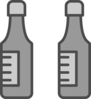 Beer bottles Vector Icon Design