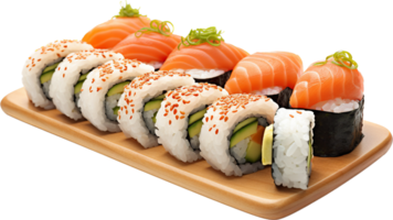 Sushi png with AI generated.