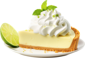 Key Lime pie with . png