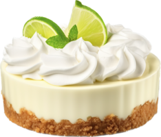 Key Lime pie png with AI generated.