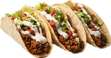 Tacos png with AI generated.