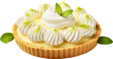 Key Lime pie png with AI generated.