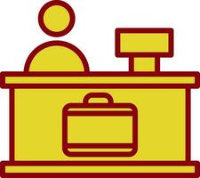 Check-in Vector Icon Design