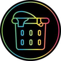 Laundry basket Vector Icon Design