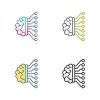 Machine Learning Vector Icon