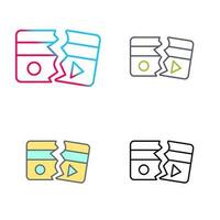 Broken Vector Icon