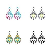 Earrings Vector Icon