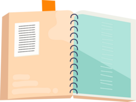 Notebook. flat style cartoon illustration. png