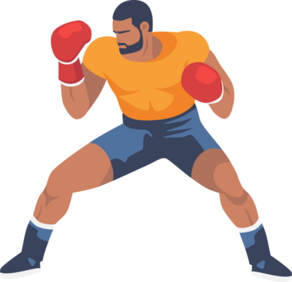 animated boxing cartoon