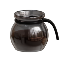 3d rendered coffee pot perfect for coffee shop design project png