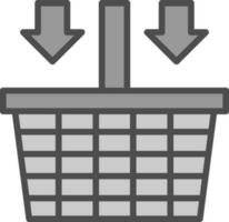 Shopping basket Vector Icon Design