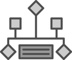 Hierarchical structure Vector Icon Design