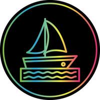 Catamaran Vector Icon Design