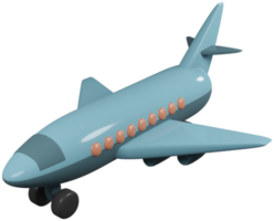 3d modell av ett flygplan barns leksak på transparent bakgrund png