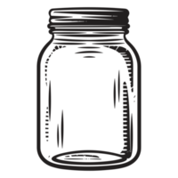 Beautiful Jar Silhouette - Generative Ai png