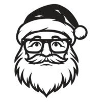 lindo santa face - generativo ai png