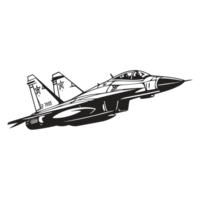 bellissimo combattente Jet silhouette - generativo ai png