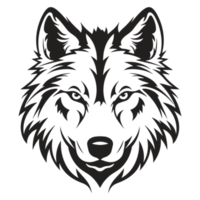 mooi wolf silhouet - generatief ai png