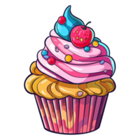 bunt Cupcake - - generativ ai png