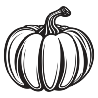 Beautiful Pumpkin Silhouette - Generative Ai png