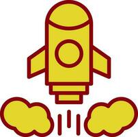 Rocket launch Vector Icon Design