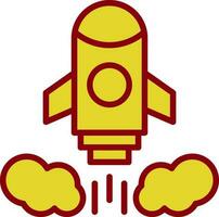 Rocket launch Vector Icon Design