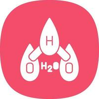 H2O vector icono diseño