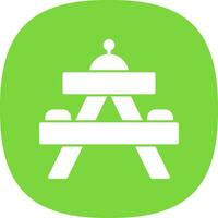Picnic table Vector Icon Design
