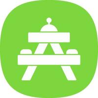 Picnic table Vector Icon Design