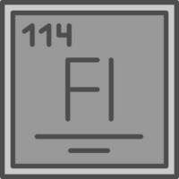 Flerovium Vector Icon Design