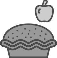 Apple pie Vector Icon Design