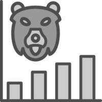 Bear market Vector Icon Design