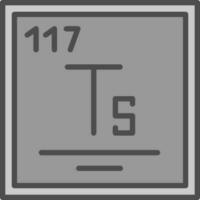 tennessine vector icono diseño