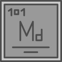 Mendelevium Vector Icon Design