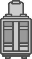 Luggage Vector Icon Design