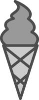 Ice cream cone Vector Icon Design