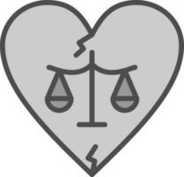 divorcio vector icono diseño