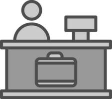 Check-in Vector Icon Design