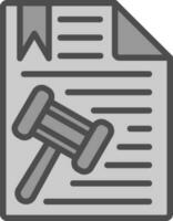 Legal document Vector Icon Design