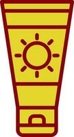 Sun cream Vector Icon Design