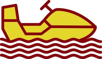 Snowmobile Vector Icon Design