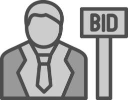 Bid Vector Icon Design