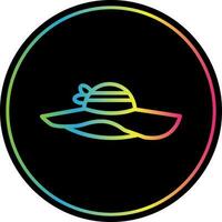 diseño de icono de vector de sombrero de sol