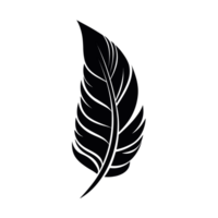 Beautiful Feather Silhouette - Generative Ai png