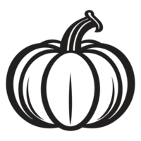 Beautiful Pumpkin Silhouette - Generative Ai png