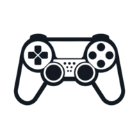 Gaming Controller Silhouette - Generative Ai png