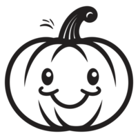 Beautiful Pumpkin Silhouette - Generative Ai png