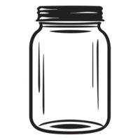 Beautiful Jar Silhouette - Generative Ai png