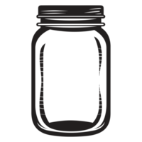 Beautiful Jar Silhouette - Generative Ai png